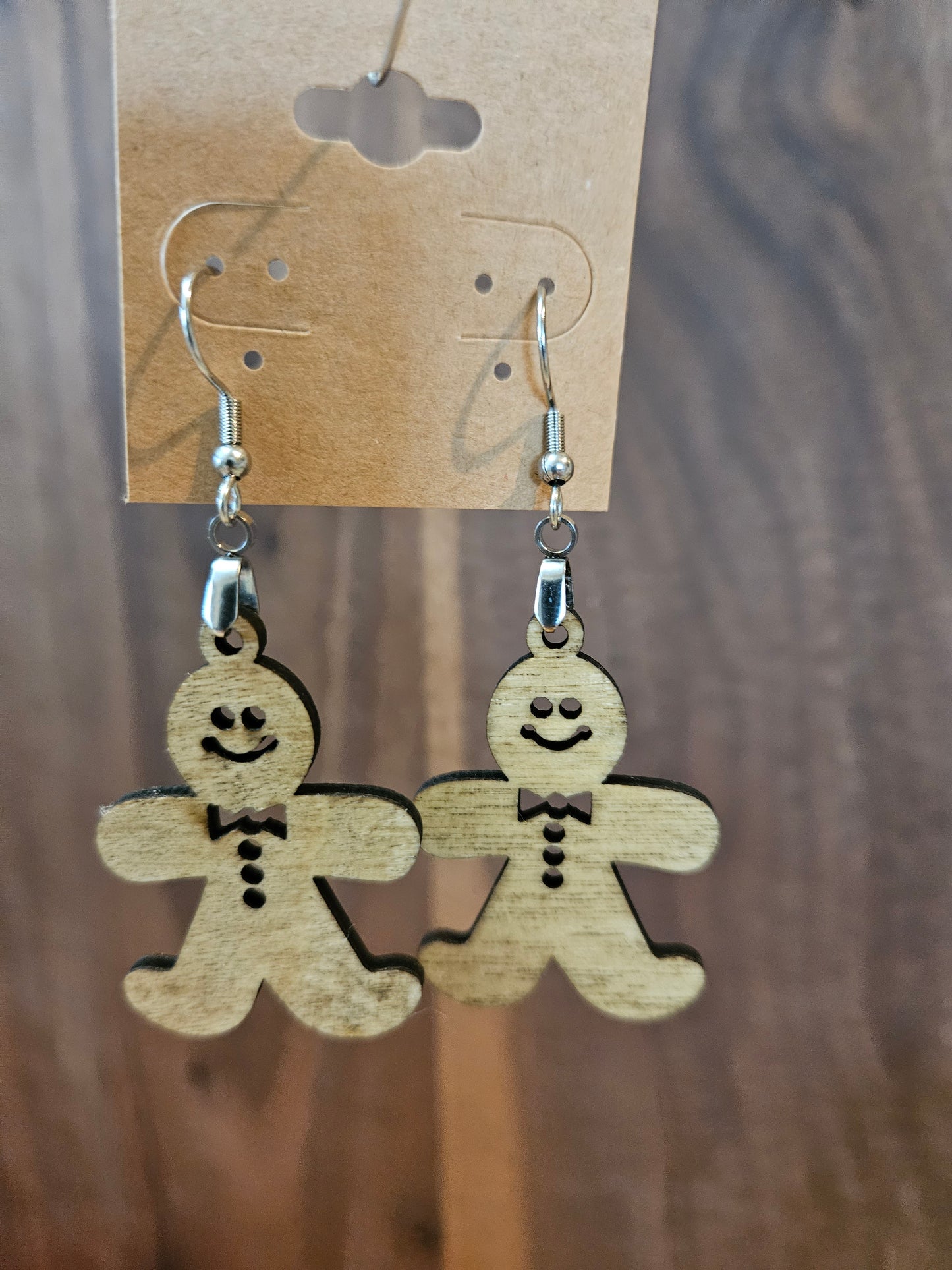 Gingerbread Man Earrings
