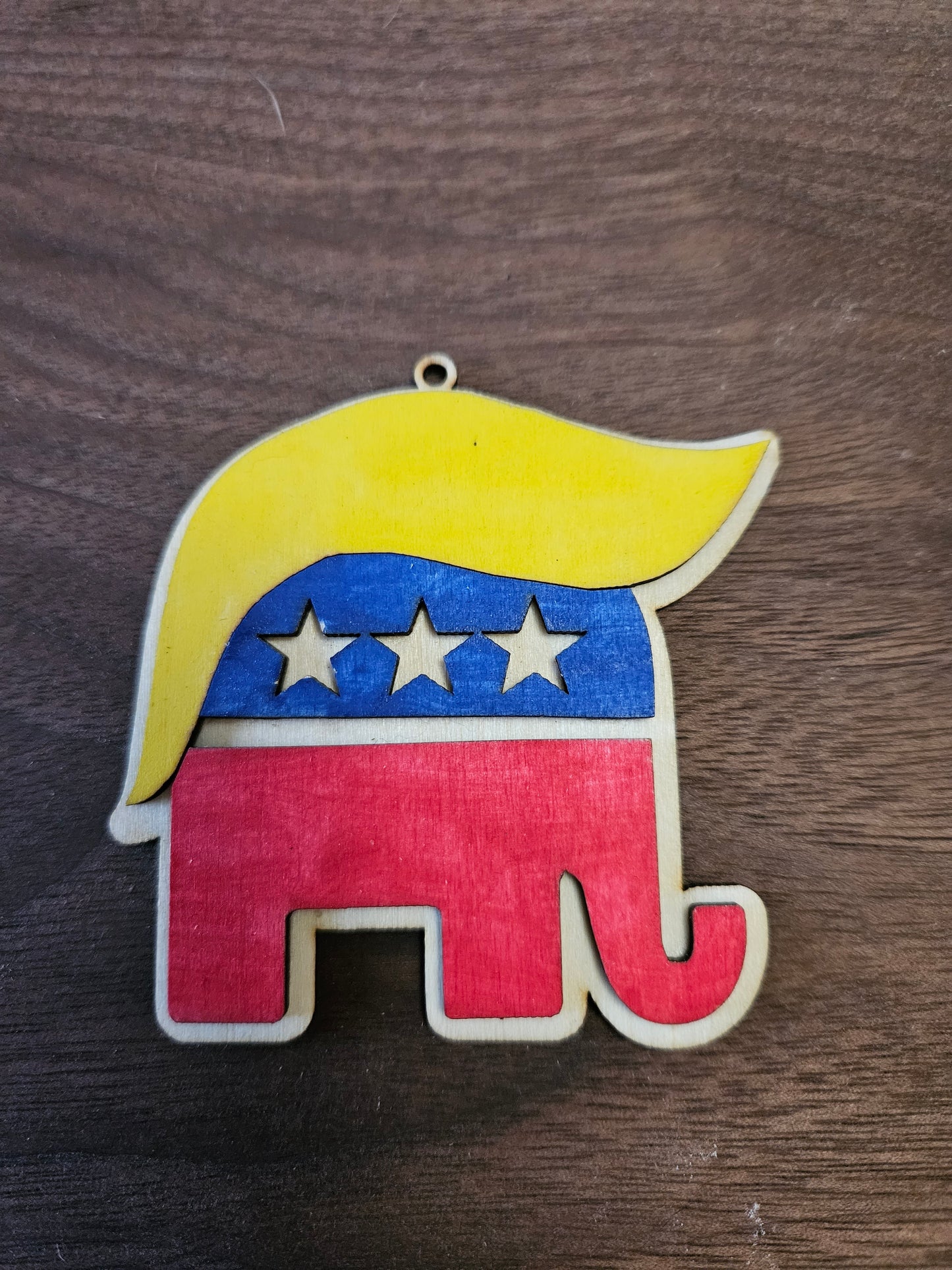 Big Yellow Hair Christmas Ornament
