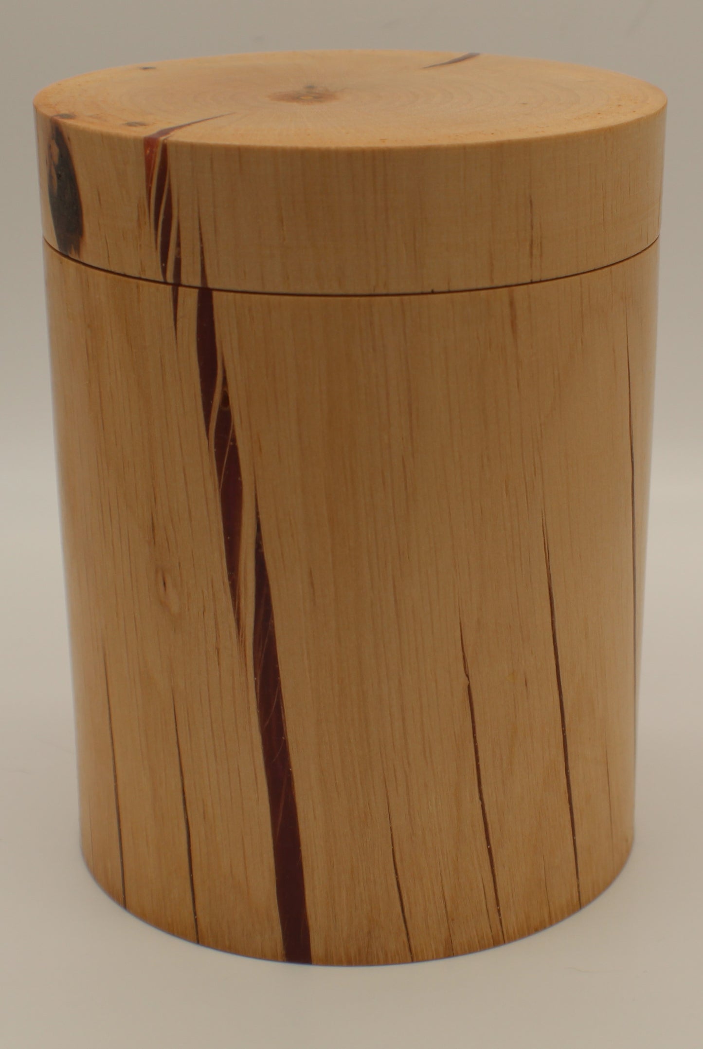 Maple Canister with Red resin inlay
